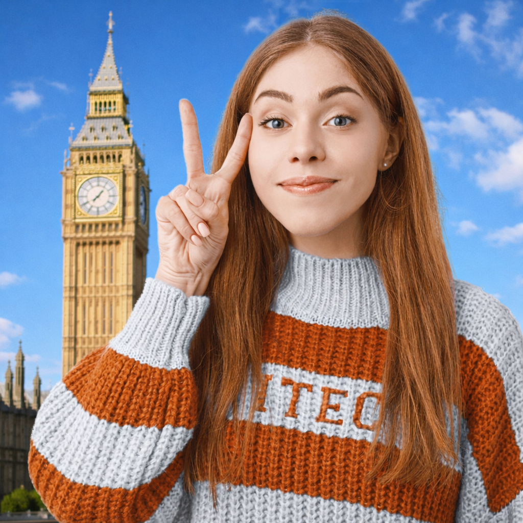 Счастливый ребенок на международной программе